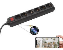Mehrfachsteckdose Spion Kamera für Wohnzimmer